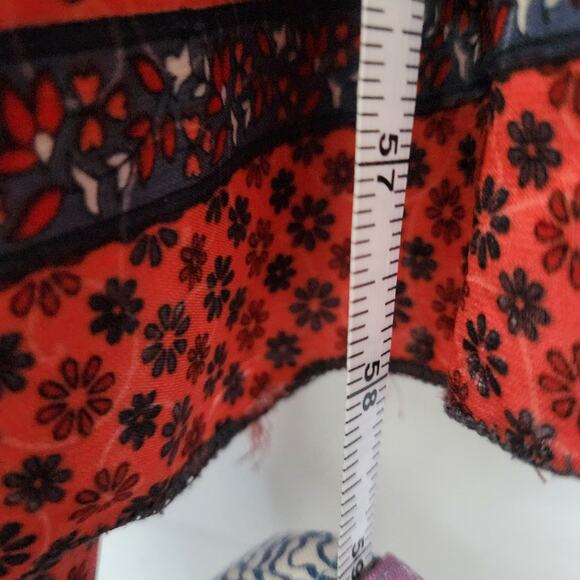 BOEMO Maxi Dress XL Floral Cottage Bohemian Prairie Peasant Farmhouse Retro - Picture 7 of 8